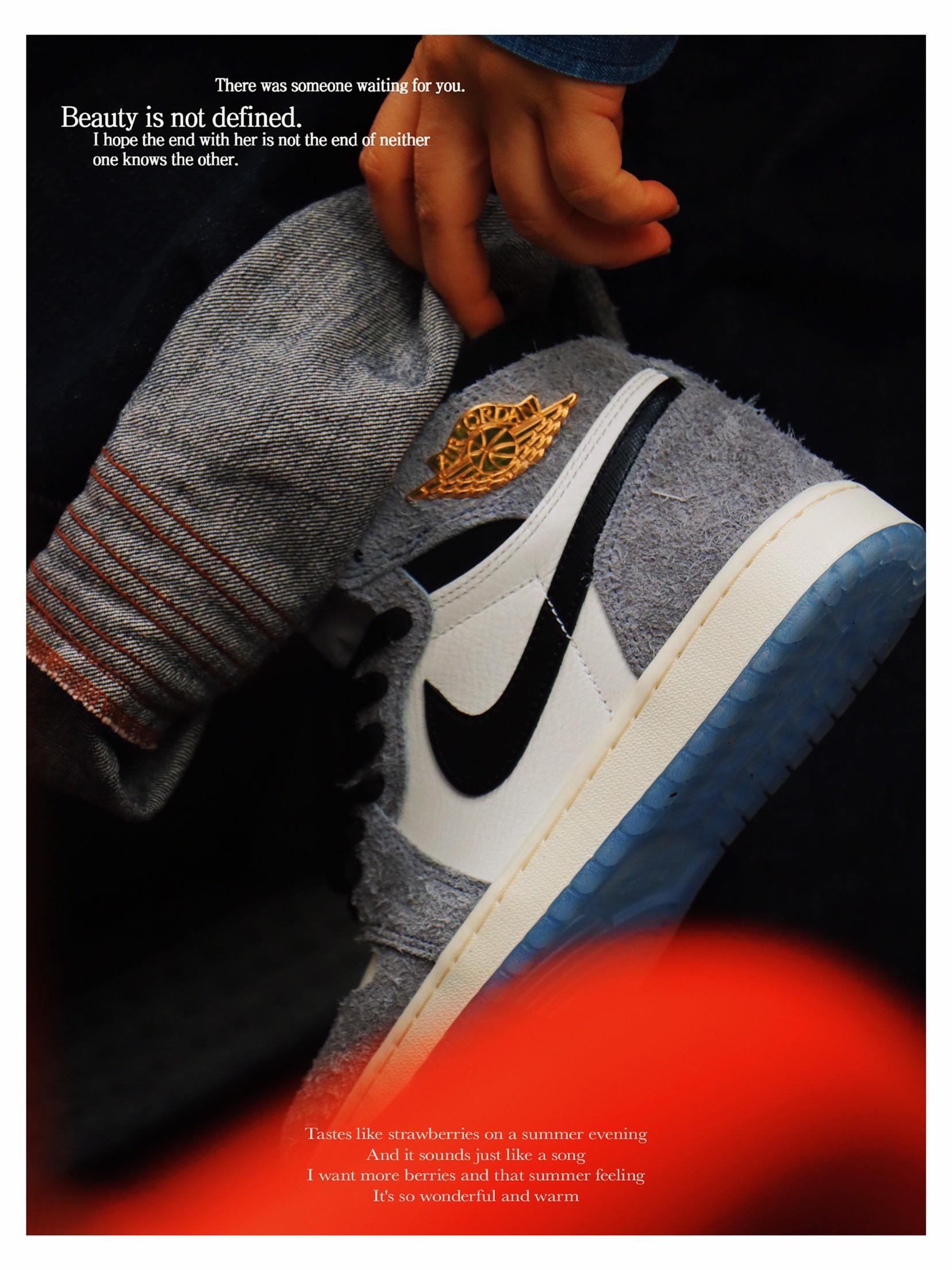 春日时髦运动风复古篮球鞋aj1酷灰分享